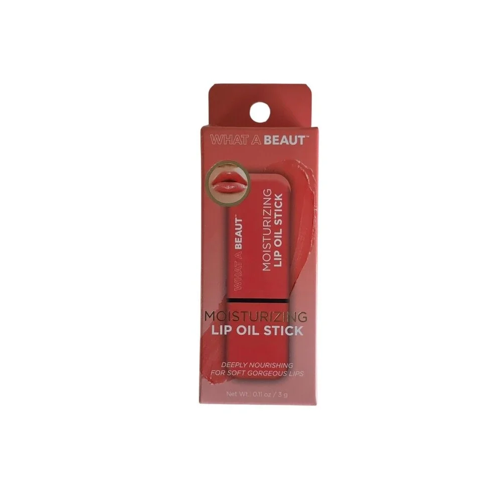 WHAT A BEAUT Moisturizing Lip Oil Stick 0.11 oz ,Lot Of 4